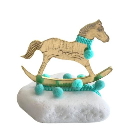 Μπομπονιέρα βότσαλο αλογάκι