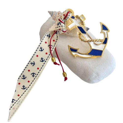 Μπομπονιέρα άγκυρα σε βότσαλο