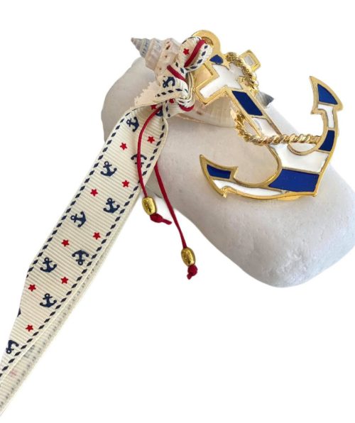 Μπομπονιέρα άγκυρα σε βότσαλο