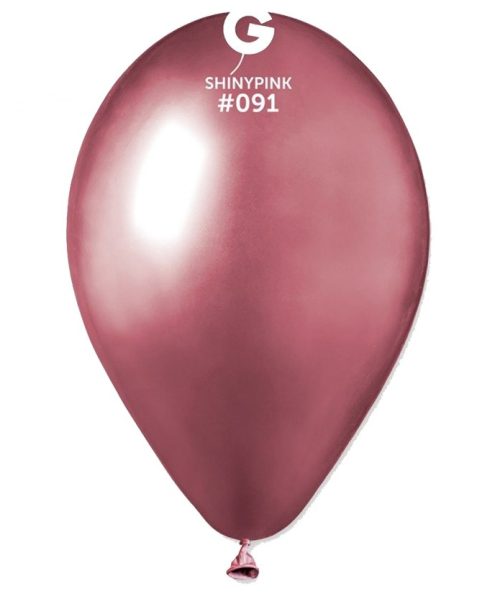 Shiny ρόζ λάτεξ μπαλόνι 10 τεμαχίων