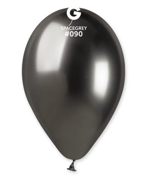 Shiny Space Grey λάτεξ μπαλόνι 10 τεμαχίων