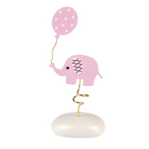 Μπομπονιέρα Βάπτισης Ελεφαντάκι ροζ