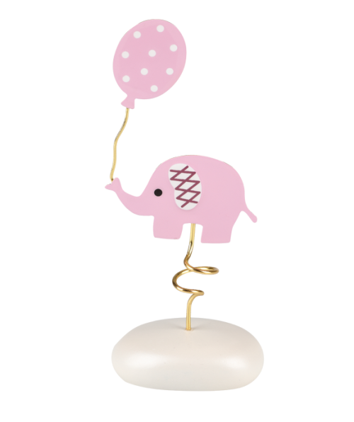 Μπομπονιέρα Βάπτισης Ελεφαντάκι ροζ