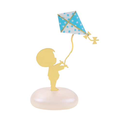 Μπομπονιέρα Βάπτισης Aγόρι με Χαρταέτο