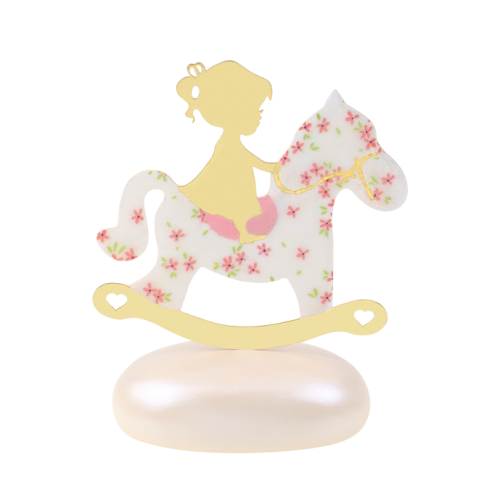 Μπομπονιέρα Βάπτισης Κορίτσι με Αλογάκι