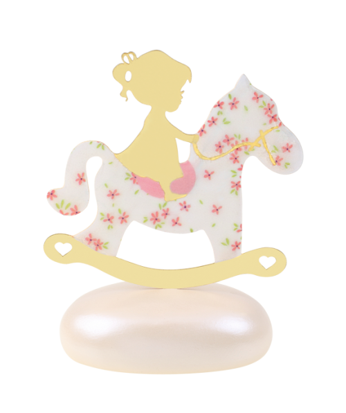 Μπομπονιέρα Βάπτισης Κορίτσι με Αλογάκι