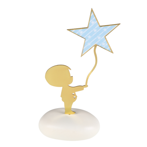 Μπομπονιέρα Βάπτισης Αγόρι με Αστέρι