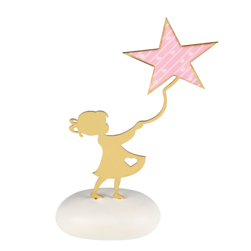 Μπομπονιέρα Βάπτισης Κορίτσι με Αστέρι