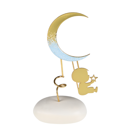 Μπομπονιέρα Βάπτισης Αγόρι με Φεγγάρι