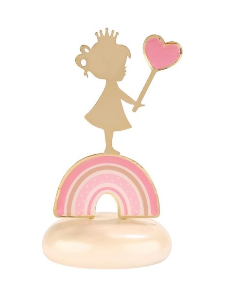 Μπομπονιέρα κορίτσι σε Ουράνιο Τόξο σε Βότσαλο