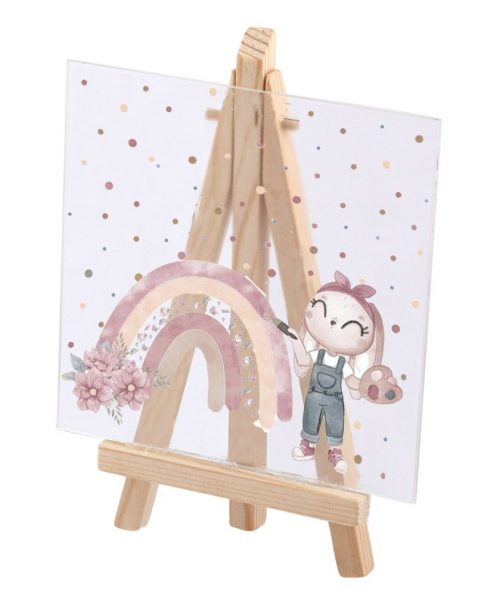 ουρανιο τόξο με κοριτσάκι μπομπονιέρα