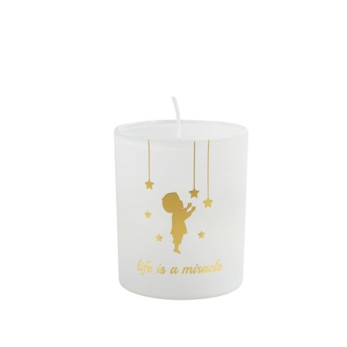 Μπομπονιέρα διακοσμητικό κερί με θέμα το αγοράκι