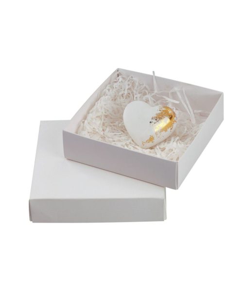 Μαγνητάκι Καρδιά με Φύλλα Χρυσού σε Κουτί