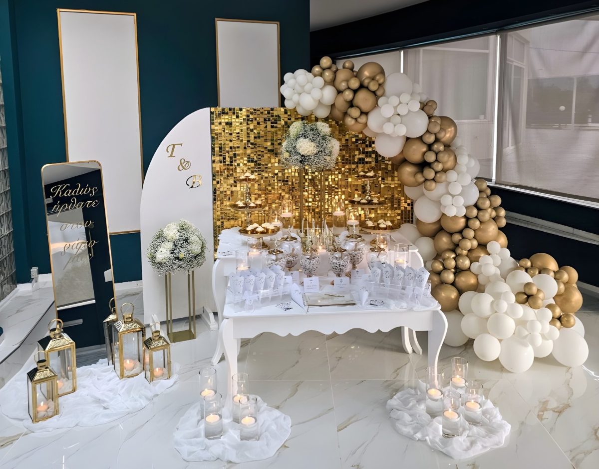 Candy bar με μπαλόνια ζαχαρωτά και κεριά στη Σπάρτη
