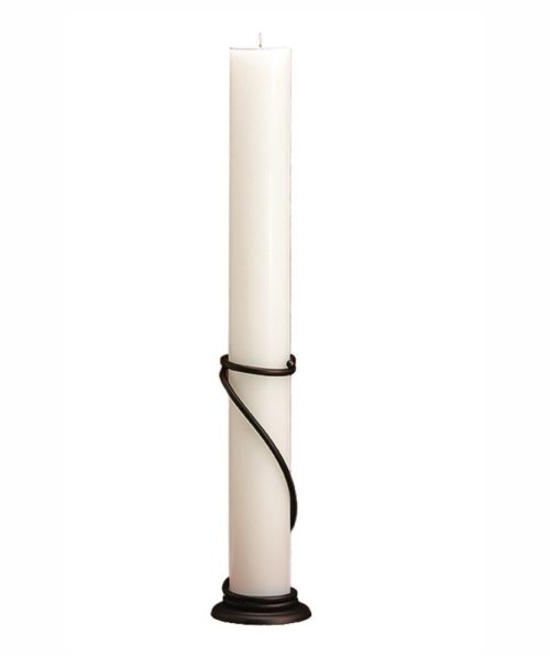 Λαμπάδες Γάμου 15x140cm Κούφιο Κερί ζευγάρι χωρίς βάσεις