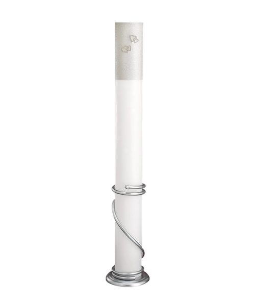 ΛΑΜΠΑΔΕΣ ΓΑΜΟΥ 15Χ140CM ΚΕΡΙ ΜΕ ΓΚΛΙΤΕΡ ΚΑΙ ΚΑΡΔΙΕΣ