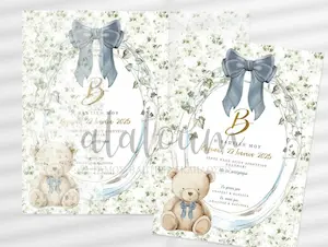 Πρωτότυπα χειροποίητα και οικονομικά προσκλητήρια βάπτισης για αγόρακι από το alaloum.com.gr